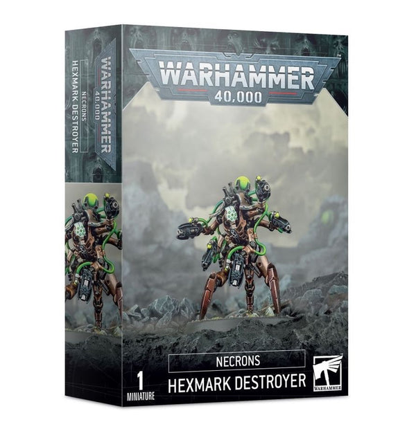 Warhammer 40,000 Necrons Hexmark Destroyer – Necron Elites Miniature with Six Enmitic Disintegrator Pistols, Citadel 50mm Base, Tabletop Wargaming Model Kit (PRE-ORDER)
