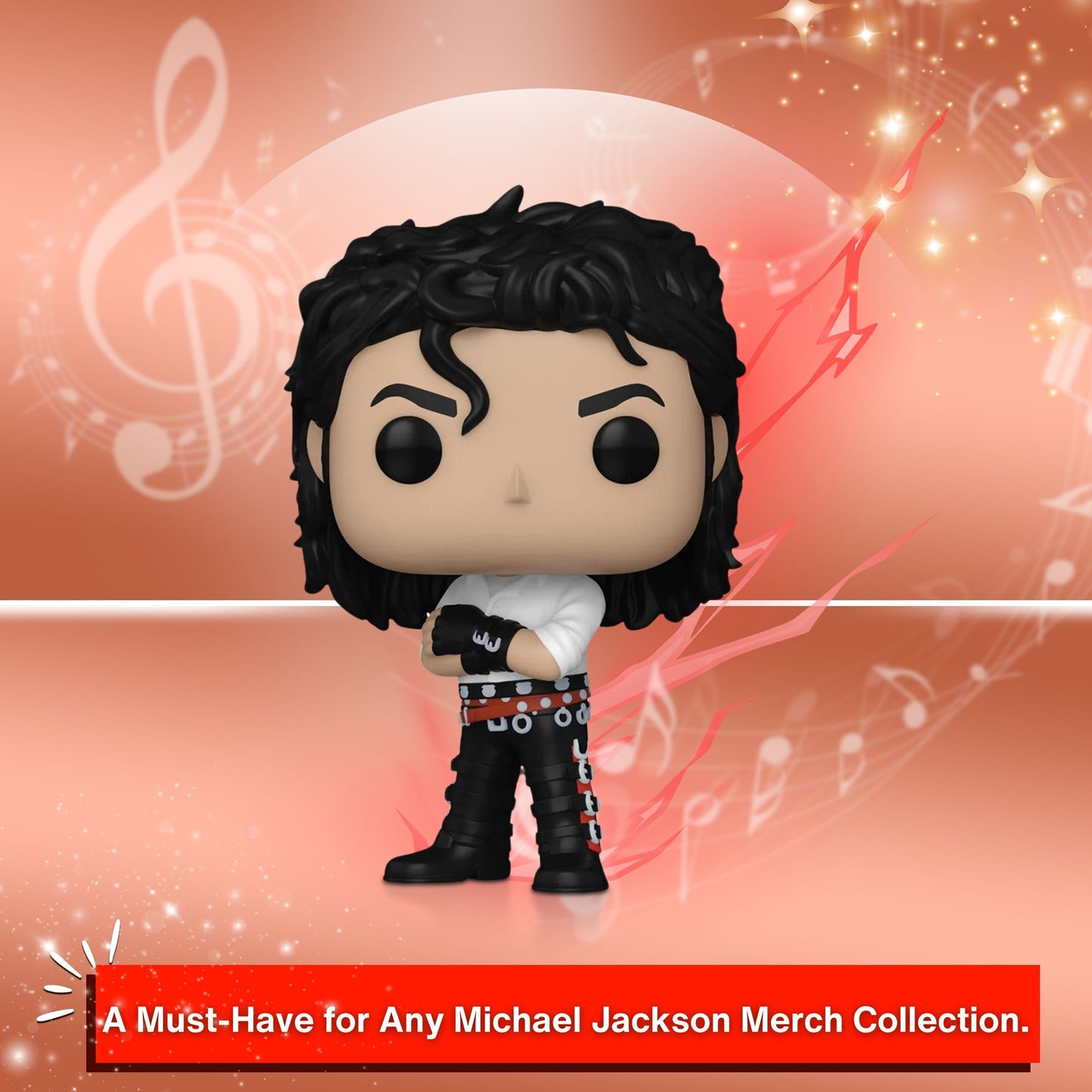 Michael Jackson Funko Pop! Rocks MJ (Dirty Diana) - Iconic Music Legend Collectible Vinyl Figure #383 with Window Display Box