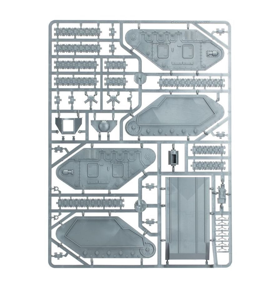 Warhammer 40,000 Astra Militarum Leman Russ Battle Tank Model Kit – Multi-Variant Plastic Vehicle with Custom Weapon Options for Warhammer 40K