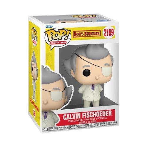 Calvin Fischoeder #2169 Funko Pop! Animation Bob's Burgers - Approx. 4 1/4" Collectible Vinyl Figure Bundled with Display Box Protector Case - Estimated Arrival: Nov. 2025 (PRE-SALE)
