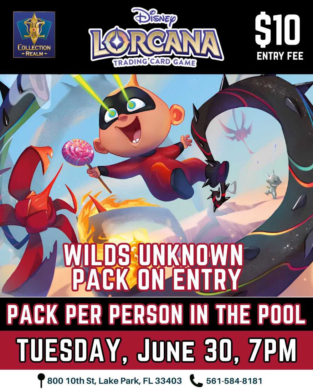 Disney Lorcana TCG Wilds Unknown Tournament – June 30, 2026 (Tuesday 7:00 PM)
