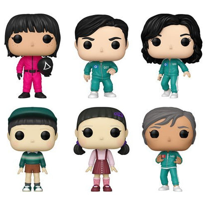 Squid Game Wave 3 Funko Pop! Television - Set of 6 (Player 001 #1730, Young-Hee #1731, Chul-Su #1732, No-Eul #1733, Player 120 Hyun-Ju #1734, and Player 149 Geum-Ja #1735) Collectible Vinyl Figures