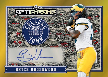 2026 Leaf Optichrome Football Hobby Box Sealed Case with 12 Sealed Hobby Boxes