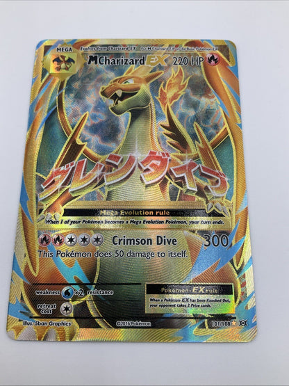 Pokemon TCG XY Evolutions Mega Charizard EX 101/108 Full Art Ultra Rare Card NM