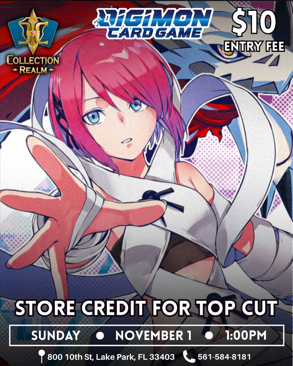 Digimon – Trading Card Game Tournament – November 1 2026 (Sunday) 1:00 PM
