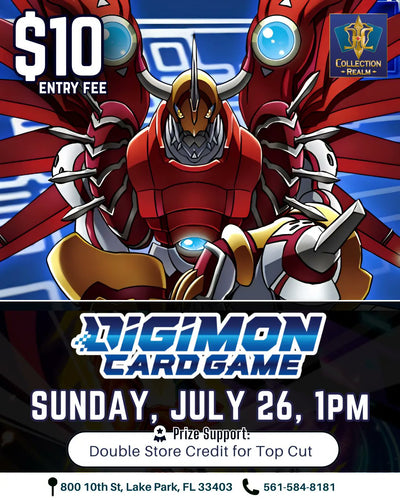 Digimon Card Game Tournament – July 26, 2026 (Sunday 1:00 PM)