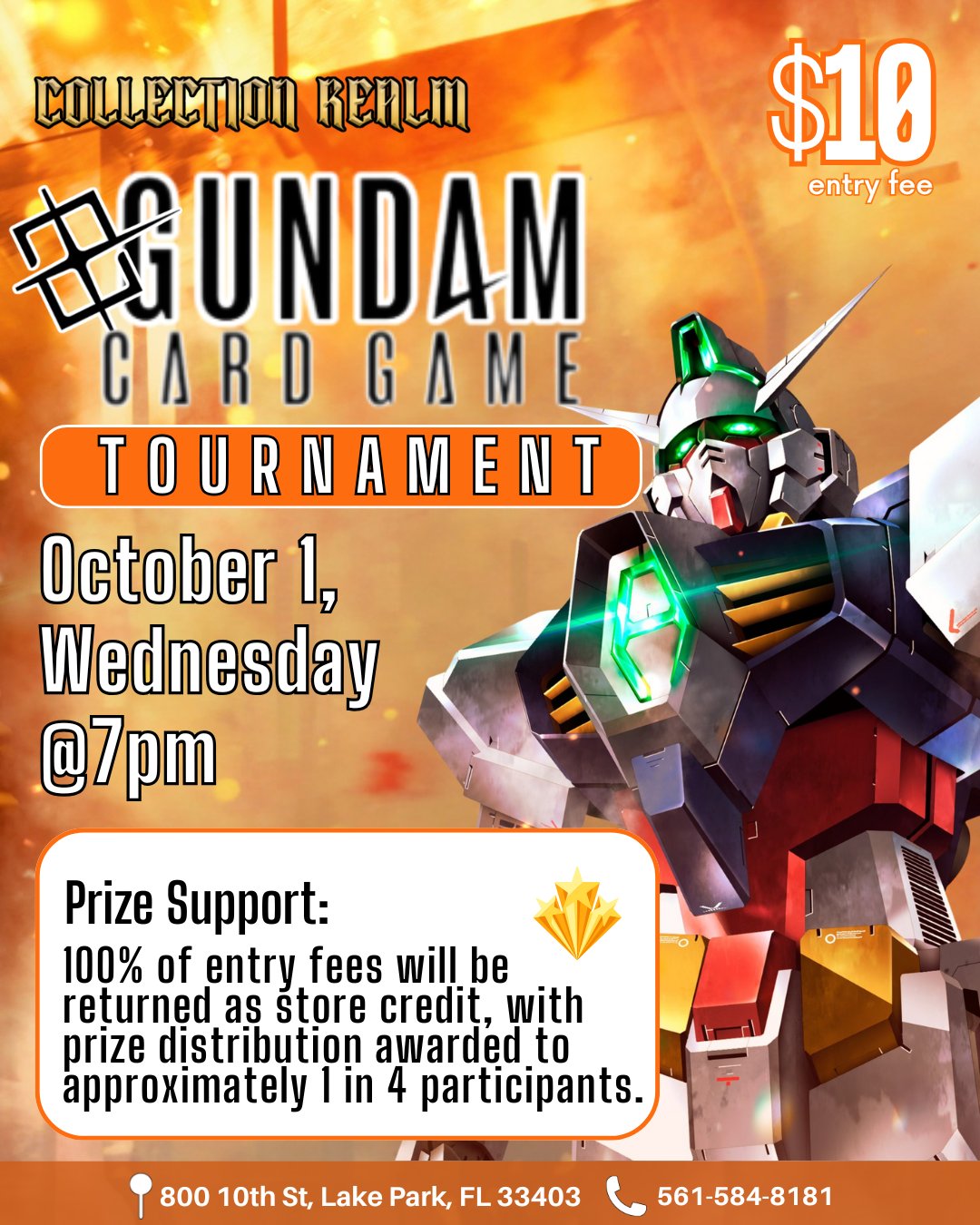 Gundam Card Game Tournament – Wednesday, October 1, 2025 at 7:00 PM