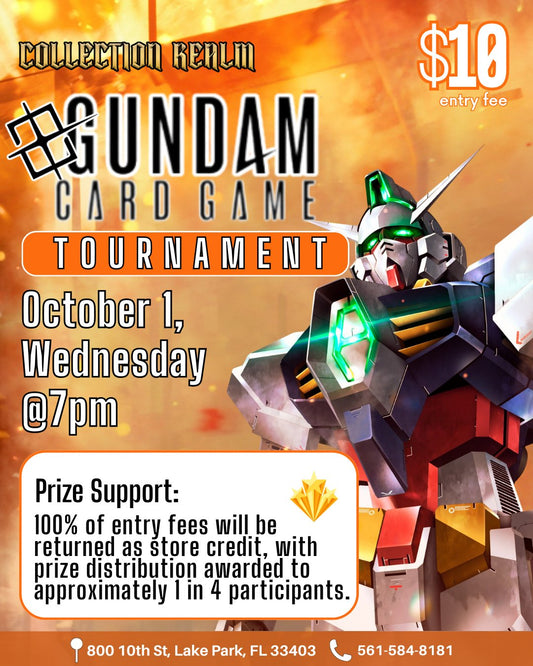 Gundam Card Game Tournament – Wednesday, October 1, 2025 at 7:00 PM