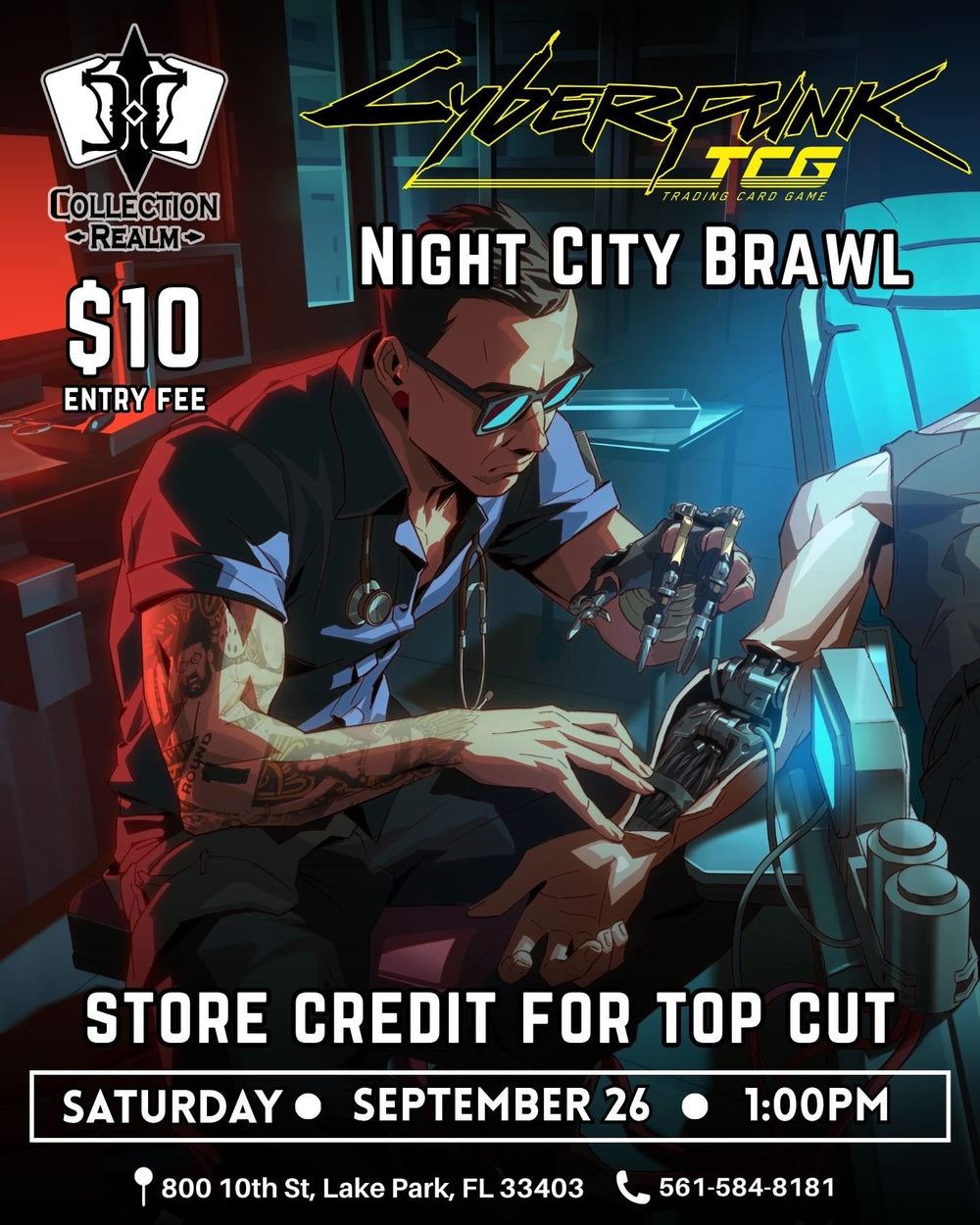 Cyberpunk TCG Night City Brawl – September 26, 2026 (Saturday 1:00 PM)