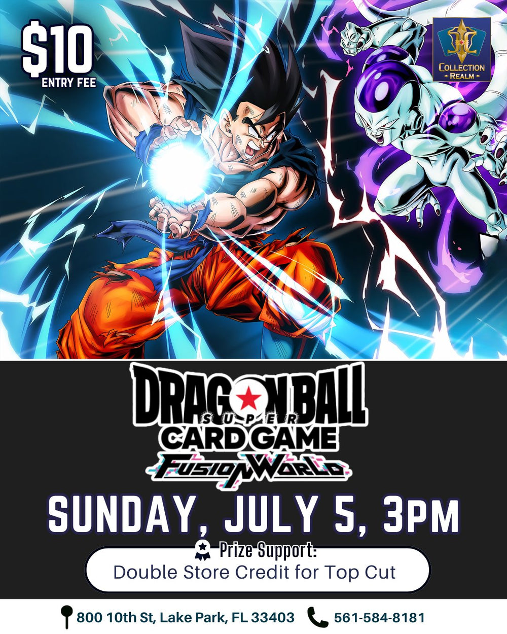 Dragon Ball Super Card Game Fusion World Tournament – July 5, 2026 (Sunday 3:00 PM)
