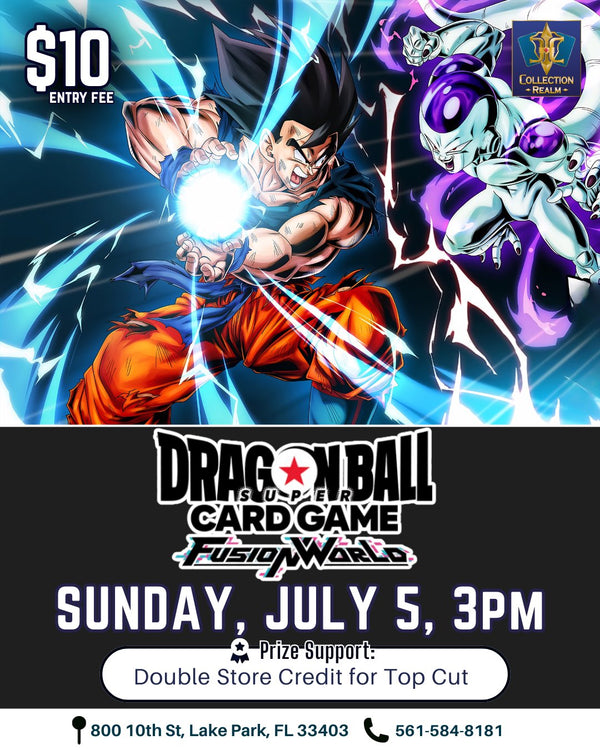 Dragon Ball Super Card Game Fusion World Tournament – July 5, 2026 (Sunday 3:00 PM)