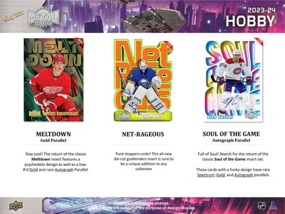 2023/24 Upper Deck Skybox Metal Universe Hockey Hobby Box – NHL Trading Cards, Hockey Card Collecting, Sports Collectibles