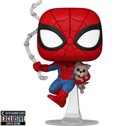 Spider-Man with Sandwich the Dog Funko Pop! Marvel - Approx.4 1/2" Collectible Vinyl Figure #1449 with Display Box Protector Case