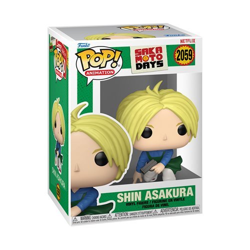 Shin Asakura #2059 Funko Pop! Animation Sakamoto Days - Approx. 3 3/4" Collectible Vinyl Figure Bundled with Display Box Protector Case - Estimated Arrival: Oct. 2025 (PRE-SALE)