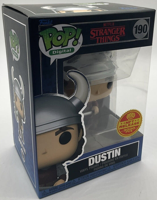 Funko Pop! Dustin #190 LE 3000 Stranger Things Pop Digital w/PopShield Armor