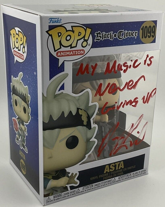 Funko Pop! Vinyl: Black Clover - Asta #1099 Signed By Dallas Reid (lvl10 Cert)