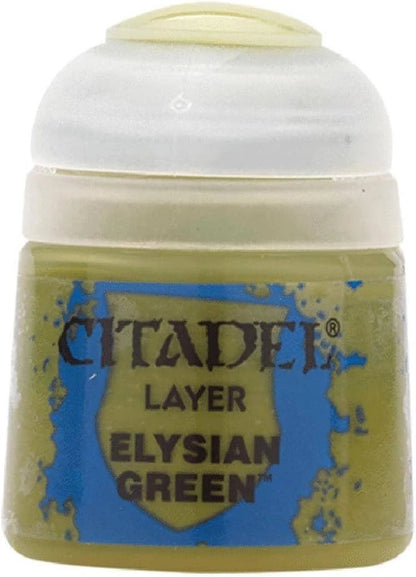 Warhammer Citadel Base Elysian Green Paint Bottle 12ml