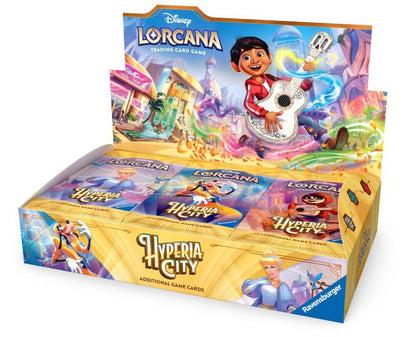 Disney Lorcana: Hyperia City Booster Box, 24 Booster Packs, 12 Cards Per Pack, 288 Cards Total, Trading Card Game Collectible Cards for Players and Collectors (PREORDER - Release Date October 23, 2026)