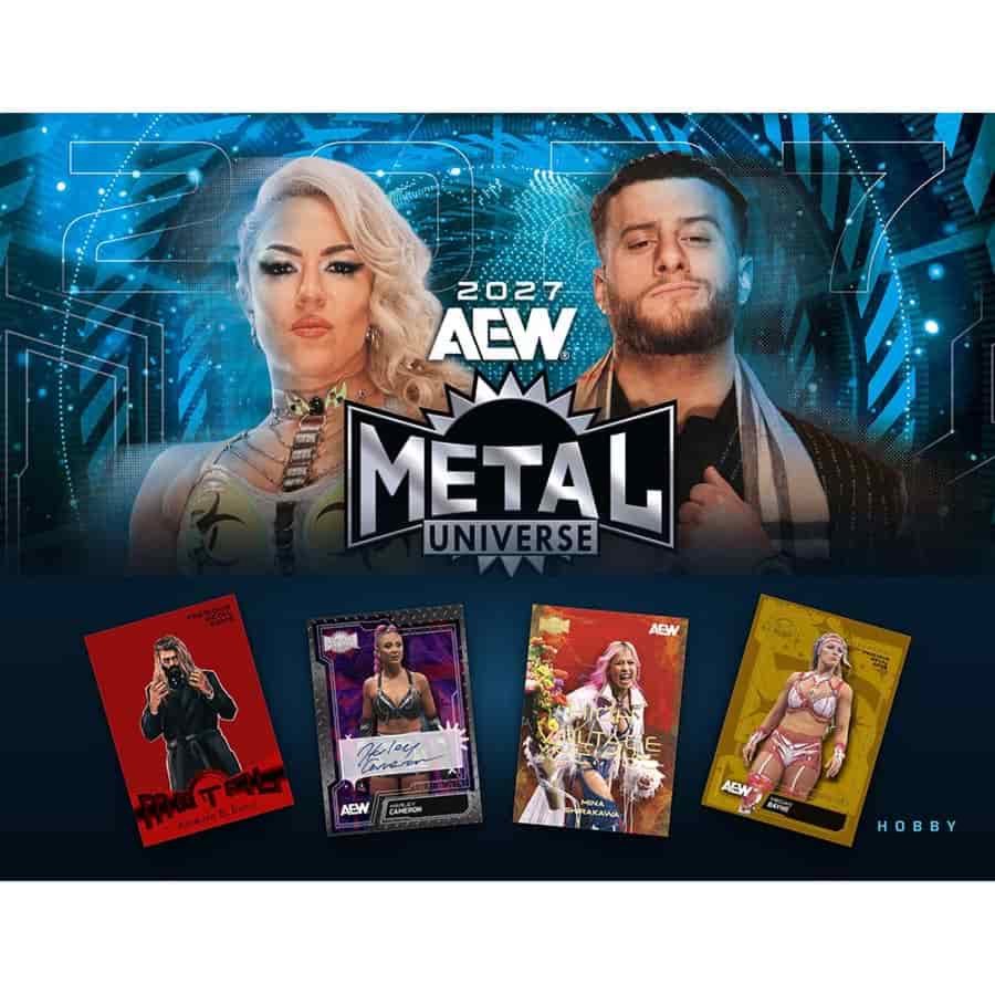 2027 UD AEW Skybox Metal Universe Hobby Box – All Elite Wrestling Trading Cards with PMG Parallels, Autograph Cards, Inserts and Collectible Wrestling Cards (PREORDER - Release Date February 15, 2027)