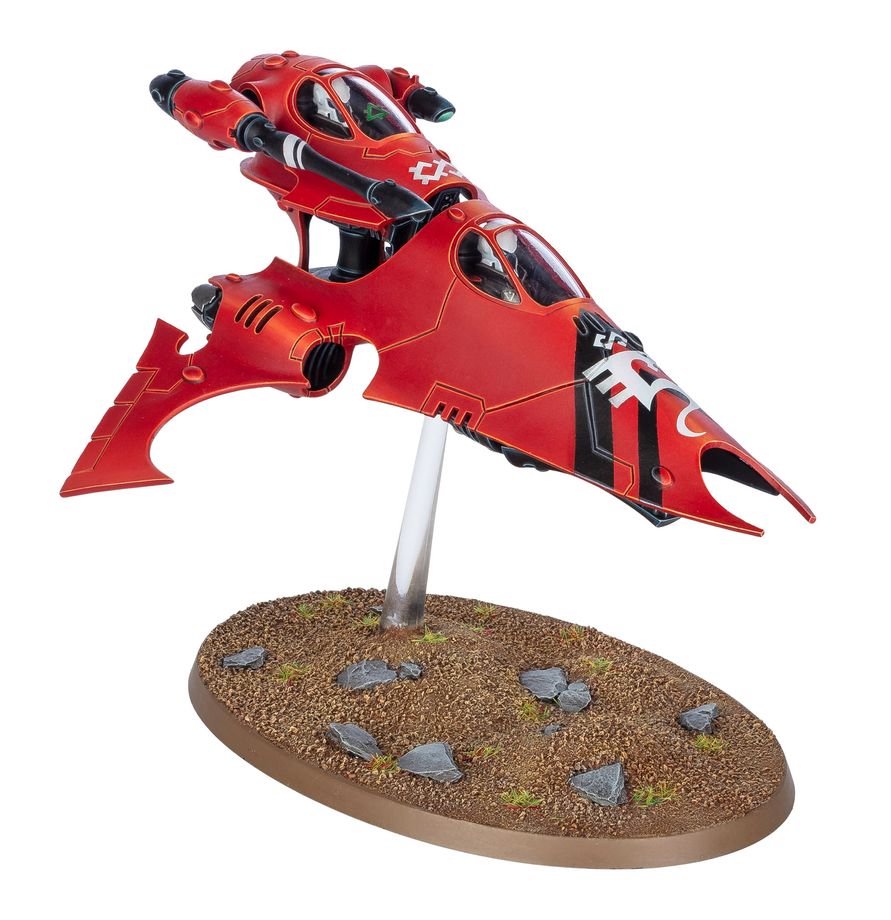 Warhammer 40,000 Aeldari Vyper / Starfang Plastic Model Kit – Customizable Fast Attack Skimmer Vehicle with Weapon Options, Transfer Sheet & Citadel Base