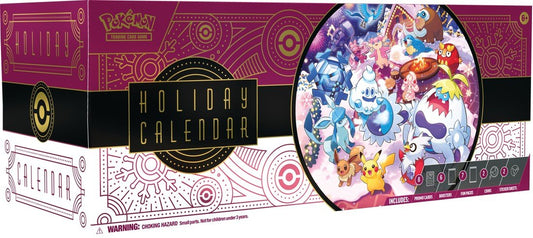 Pokémon TCG: Holiday Calendar 2025 – 25 Days of Surprises with 8 Festive Foil Cards, 6 Booster Packs, 7 Fun Packs, 2 Coins, 2 Sticker Sheets & Code Card – Seasonal Gift for Kids & Collectors - EA: Aug. 2025 (PRE-SALE)