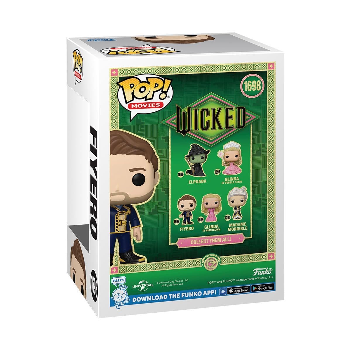 Fiyero Funko Pop! Movies: Wicked - Approx.4 1/4 " Collectible Vinyl Figure #1698 with Display Box Protector Case