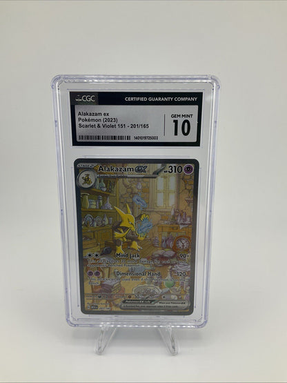 CGC 10 Alakazam ex SIR 201/165 Special Illustration Rare 151 Pokemon