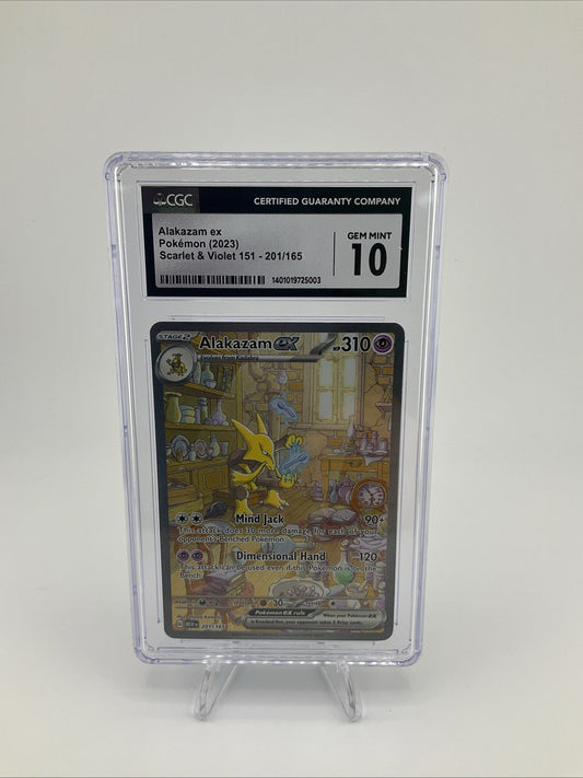 CGC 10 Alakazam ex SIR 201/165 Special Illustration Rare 151 Pokemon