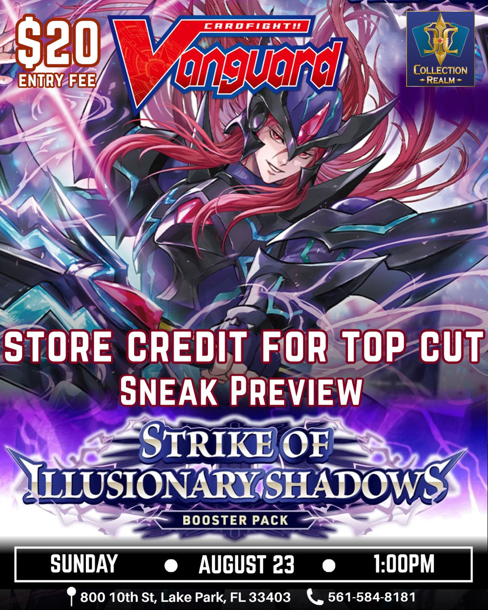 Cardfight!! Vanguard: Strike of Illusionary Shadow Sneak Preview – August 23, 2026 (Sunday 1:00 PM)