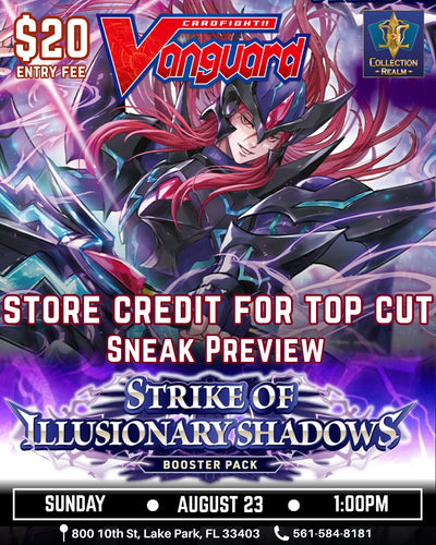 Cardfight!! Vanguard: Strike of Illusionary Shadow Sneak Preview – August 23, 2026 (Sunday 1:00 PM)