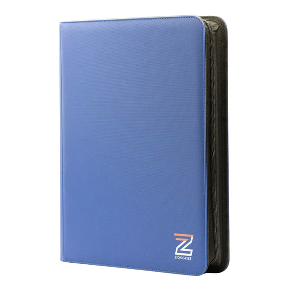 Zion Cases royal blue 9 pocket toploader trading card binder