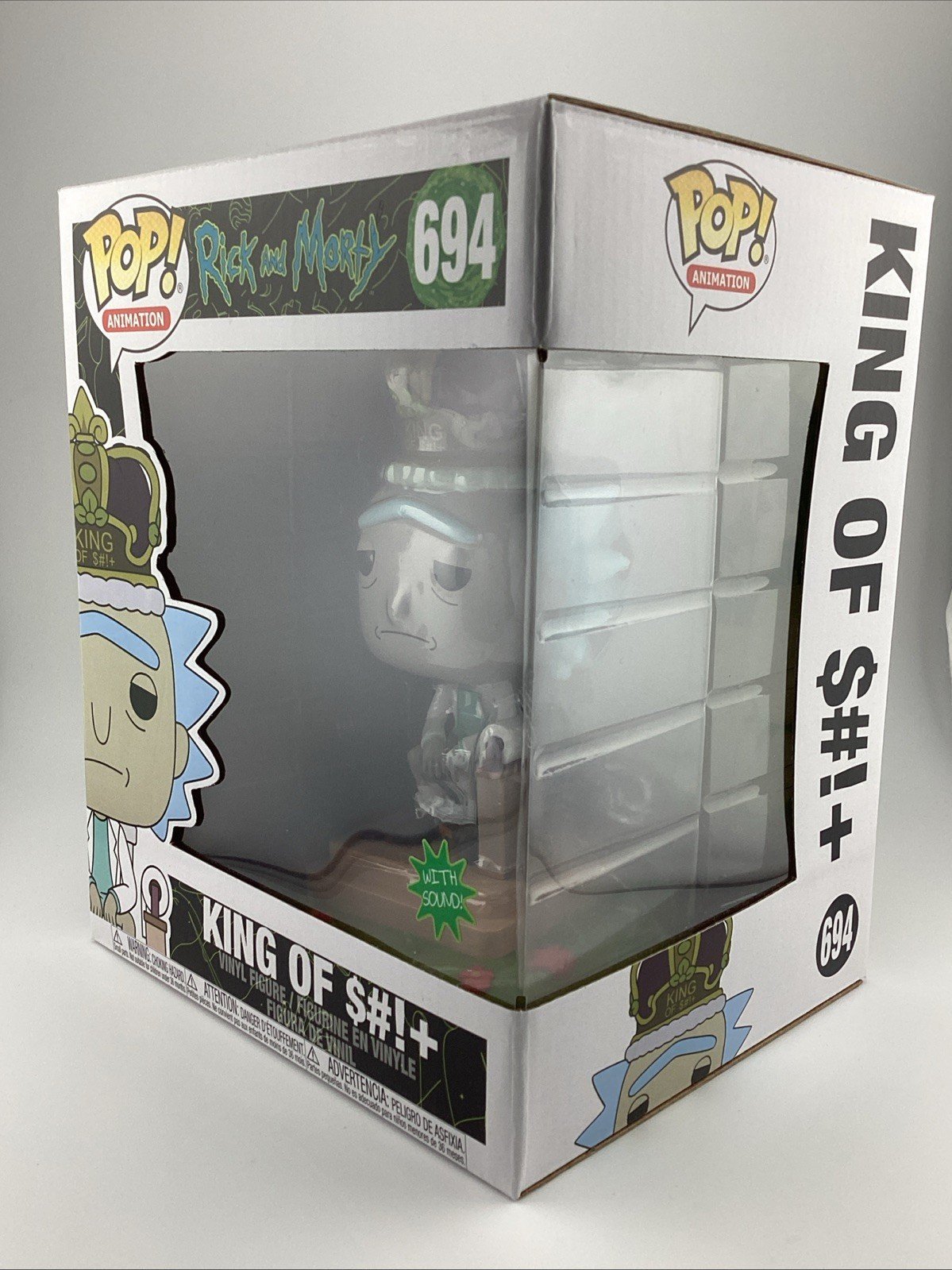 Funko Pop! Deluxe: Rick and Morty - King of S#!+ With Sound #694