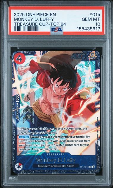 One Piece Luffy Treasure Cup PSA 10 8617