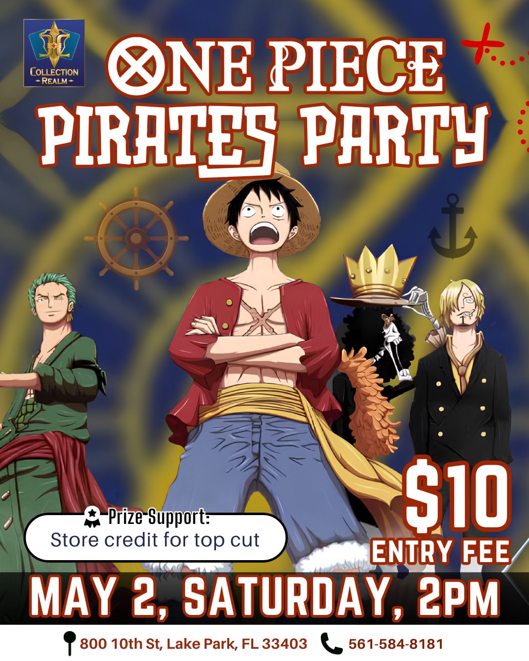 One Piece TCG Pirates Party – May 2 (Sat) 2PM