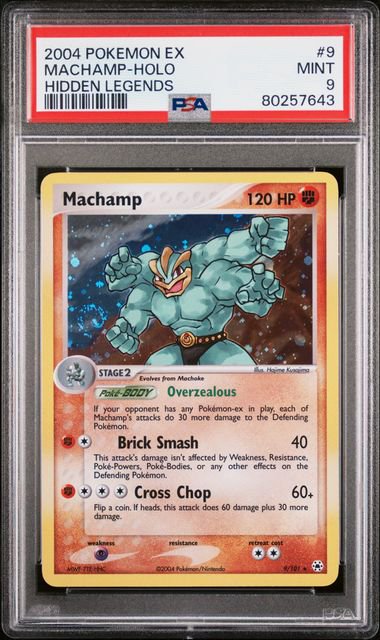 Pokemon Machamp Holo Legends PSA 9 7643