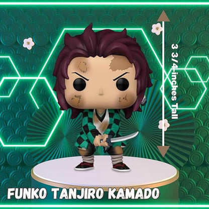 Tanjiro Kamado Funko Pop! Animation Demon Slayer - Vinyl Figure #1403 with Display Box Protector Case