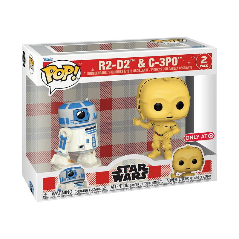 R2-D2 & C-3PO Funko Pop! Star Wars - 2-Pack of Approx. 3.55" and 4.45" Collectible Bobbleheads Figure with Window Display Box (PRE-ORDER)