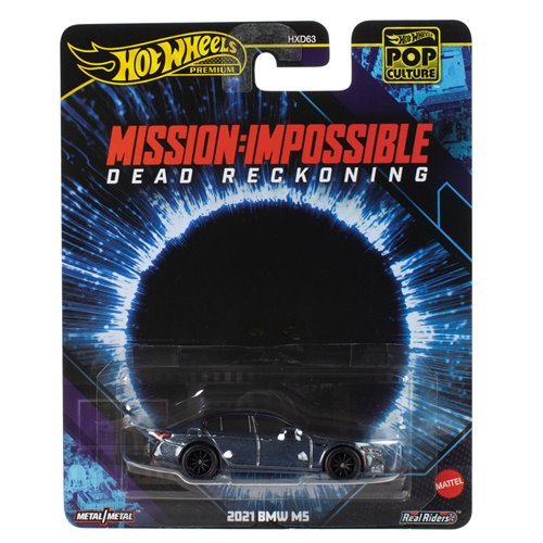 Hot Wheels Premium Pop Culture Mission: Impossible Dead Reckoning - 2021 BMW M5 - Collectible Toy Car Vehicle