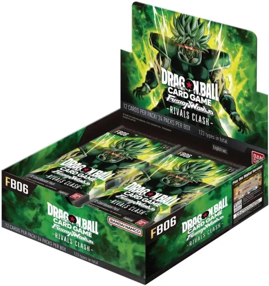 Dragon Ball Super Card Game FW FB06 Rivals Clash Booster Box 24 Packs Bandai
