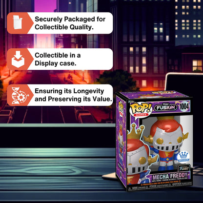 Mecha Freddy Funko Pop! Games Funko Fusion - Exclusive In-Game-Item Code - Approx. 4.9" Funko Collectible Vinyl Figure #1004 with Window Display Box