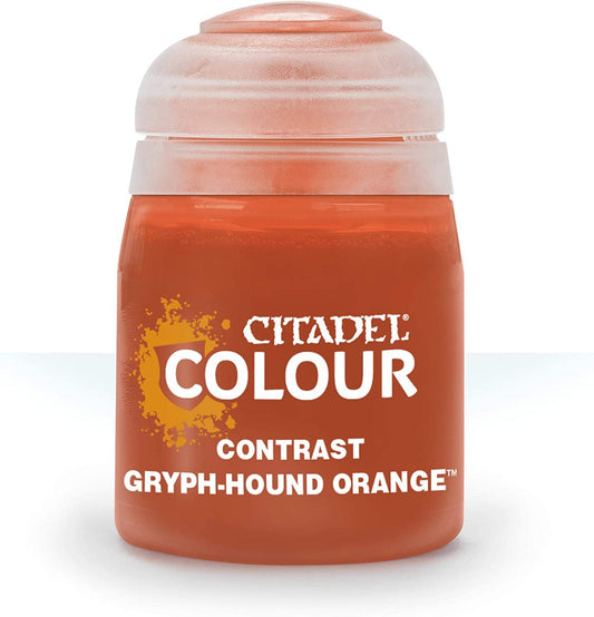 Warhammer Citadel Contrast: Gryph-Hound Orange Paint Bottle 18ml