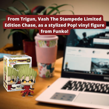 Vash The Stampede Funko Pop! Animation Trigun - Chase Limited Edition Vinyl Figure #1362 with Display Box Protector Case