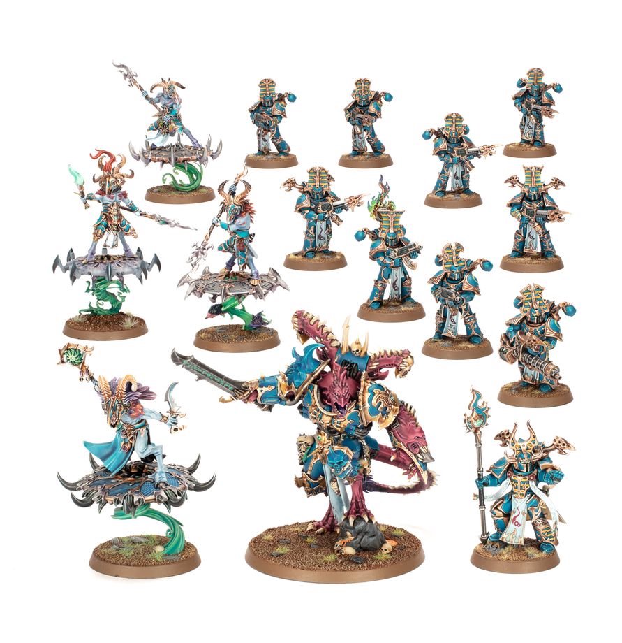 Warhammer 40K Combat Patrol Thousand Sons - 15 Miniatures Including Daemon Prince, Rubric Marines & Tzaangor Units - Warhammer 40,000 Chaos Army Set
