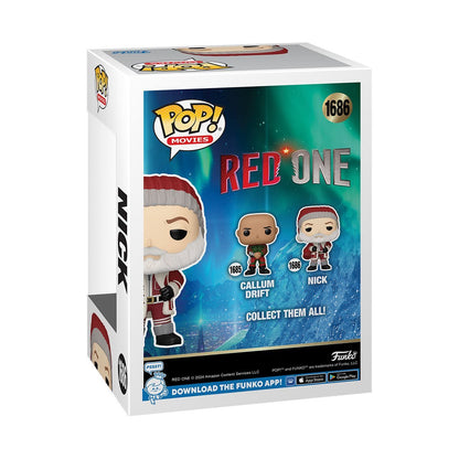 Red One Funko Pop! Movies Set of 2 (Nick #1686, Callum Drift #1685) Collectible Vinyl Figures
