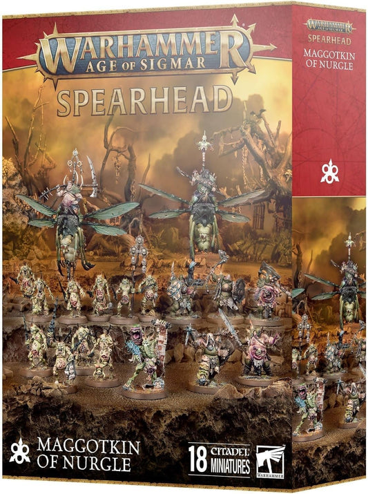 Warhammer Age of Sigmar Spearhead Maggotkin of Nurgle - 18 Citadel Miniatures