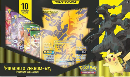 Pokemon TCG Tag Team Pikachu and Zekrom GX Premium Collection Box Set
