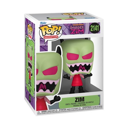 Zim #2141 Funko Pop! Animation Invader Zim  - Approx. 4 1/4" Collectible Vinyl Figure Bundled with Display Box Protector Case - Estimated Arrival: Sept. 2025 (PRE-SALE)