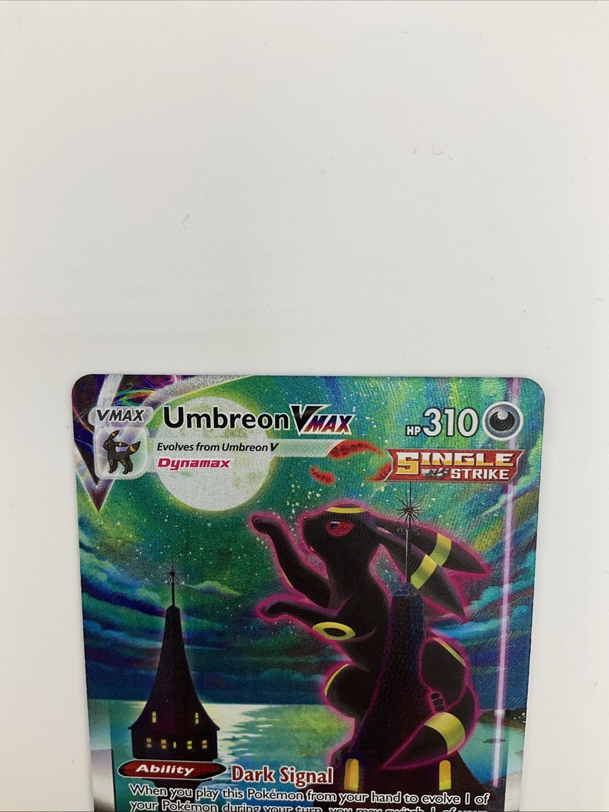 Pokémon TCG Umbreon VMAX (Alternate Art Secret) 215/203 SWSH07: Evolving Skies Holo NM