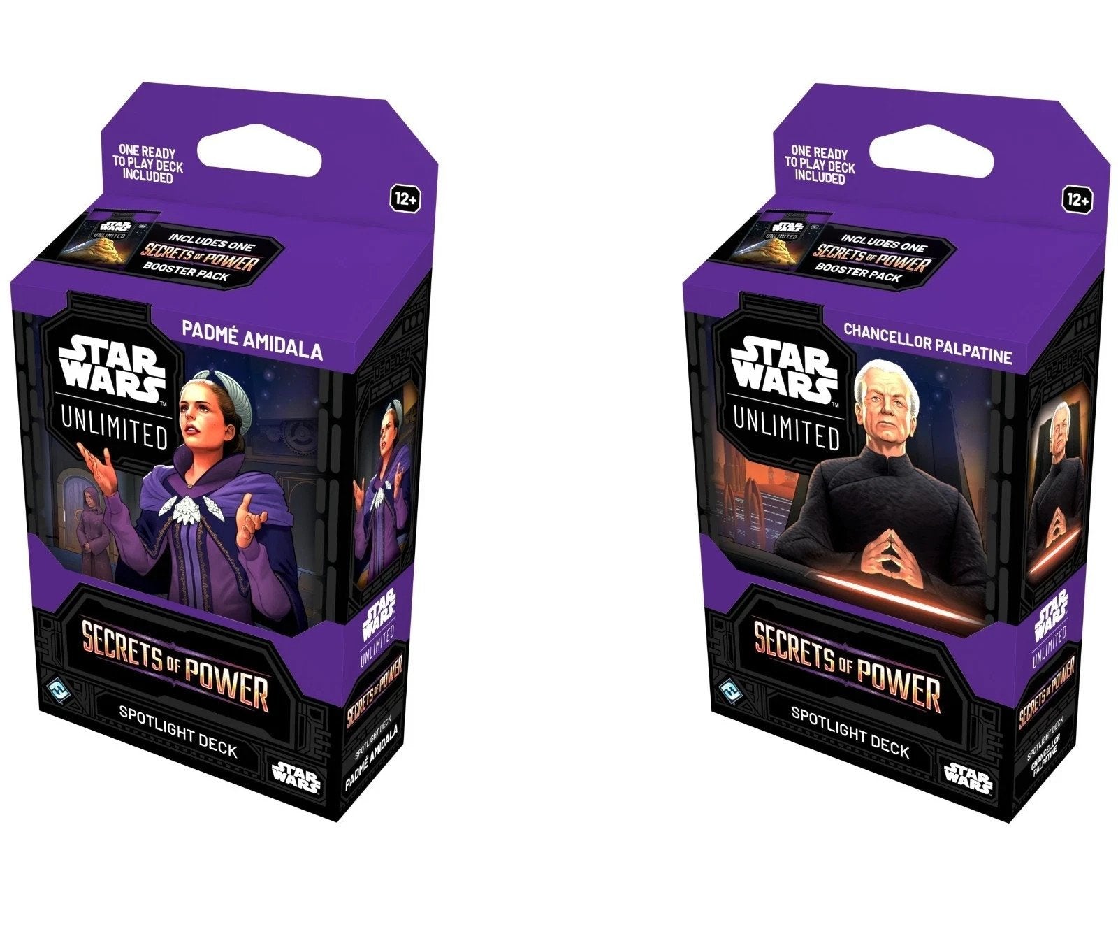 Star Wars Unlimited Secrets of Power Spotlight Deck Set of 2 collectible decks.