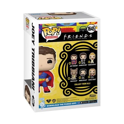 Joey Tribbiani Superman Funko Pop! Television F.R.I.E.N.D.S Series - Approx. 4" Collectible Vinyl Figure #1645 with Display Box Protector Case